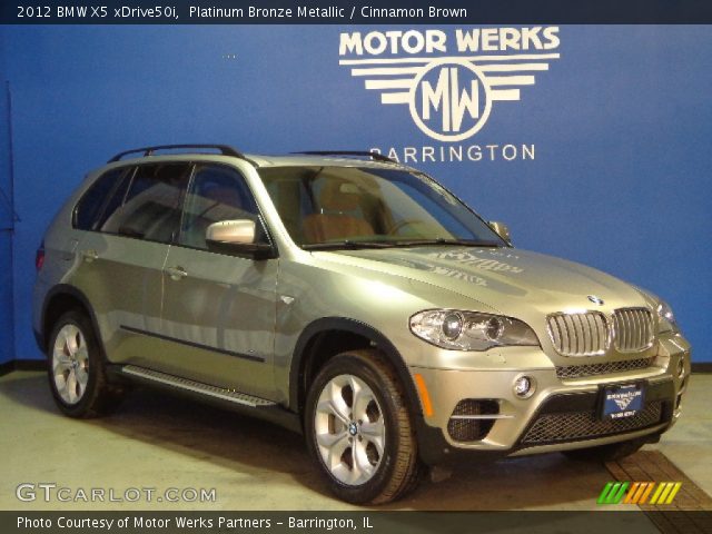 2012 BMW X5 xDrive50i in Platinum Bronze Metallic