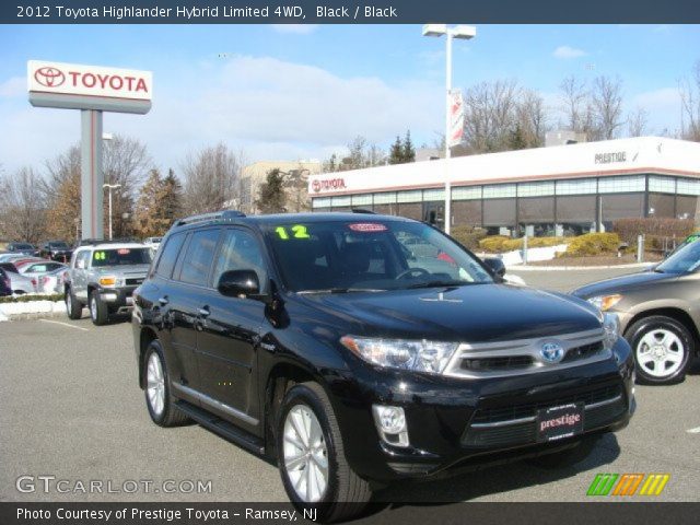 2012 Toyota Highlander Hybrid Limited 4WD in Black