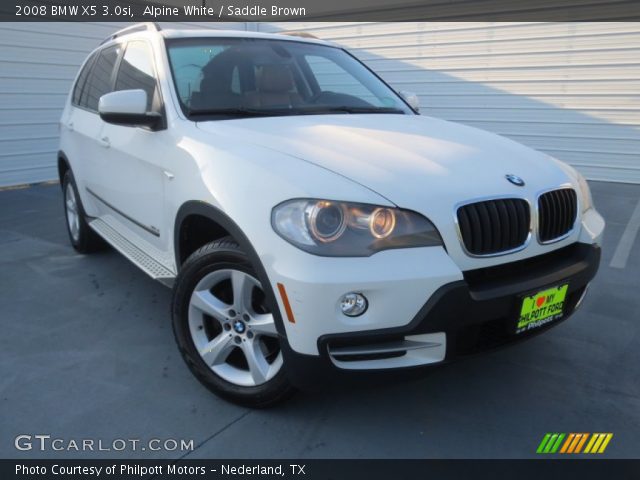 2008 BMW X5 3.0si in Alpine White