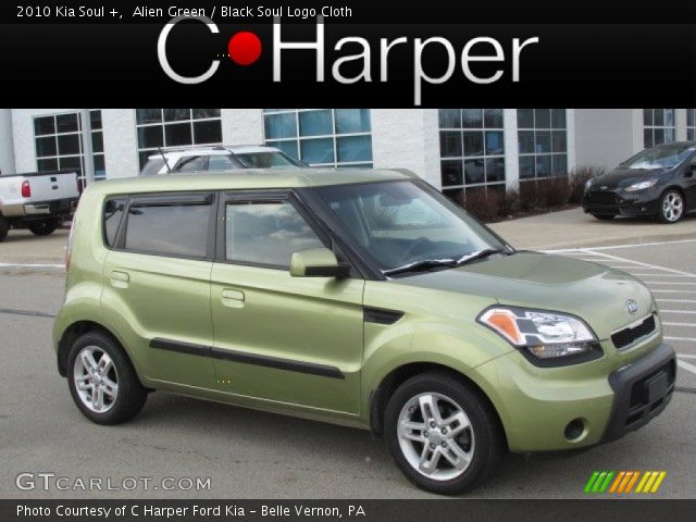 2010 Kia Soul + in Alien Green