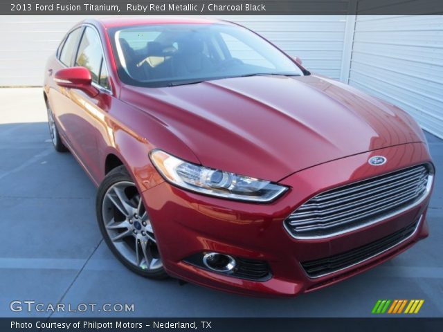 2013 Ford Fusion Titanium in Ruby Red Metallic