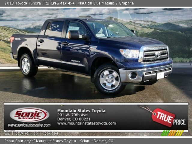 2013 Toyota Tundra TRD CrewMax 4x4 in Nautical Blue Metallic