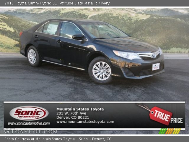 2013 Toyota Camry Hybrid LE in Attitude Black Metallic