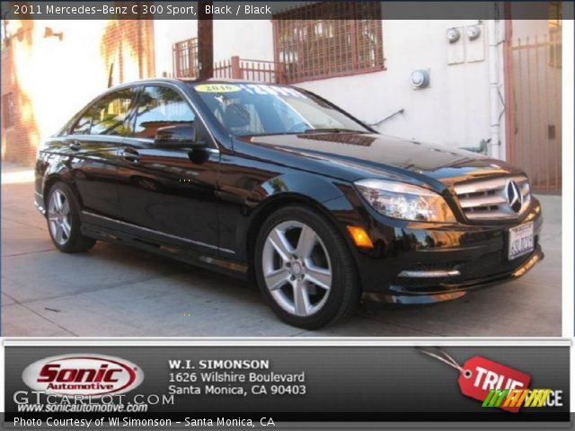 2011 Mercedes-Benz C 300 Sport in Black