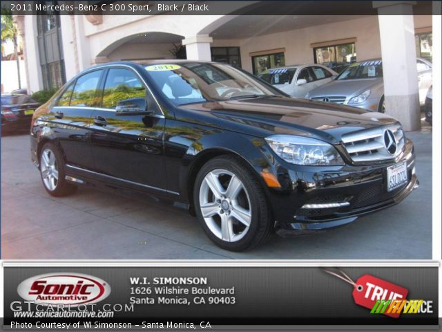 2011 Mercedes-Benz C 300 Sport in Black