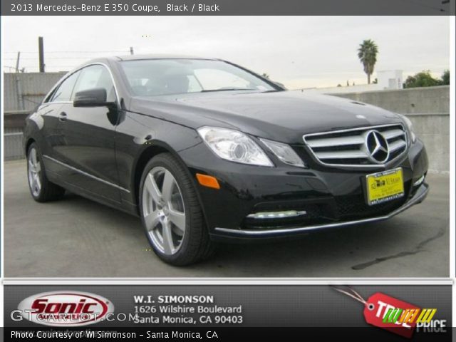 2013 Mercedes-Benz E 350 Coupe in Black