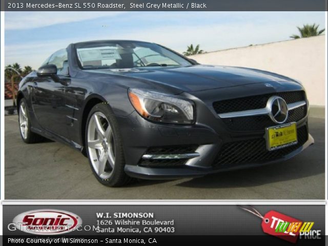 2013 Mercedes-Benz SL 550 Roadster in Steel Grey Metallic