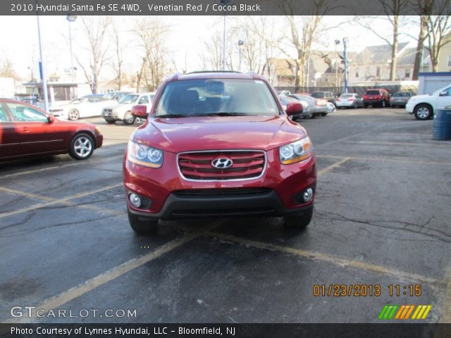 2010 Hyundai Santa Fe SE 4WD in Venetian Red