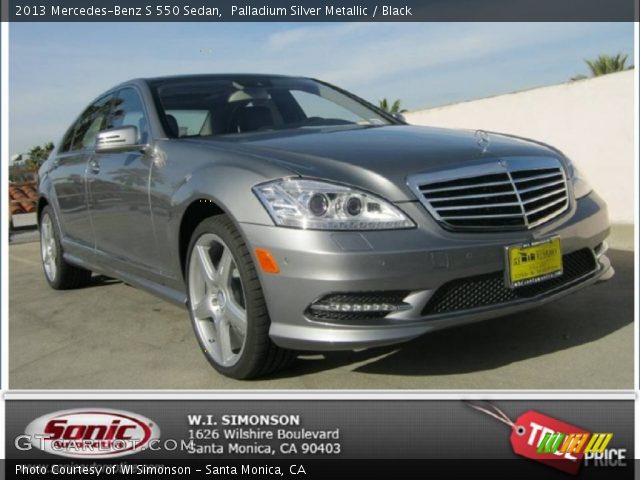 2013 Mercedes-Benz S 550 Sedan in Palladium Silver Metallic