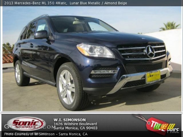 2013 Mercedes-Benz ML 350 4Matic in Lunar Blue Metallic