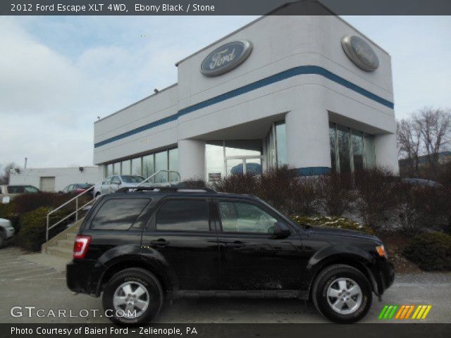 2012 Ford Escape XLT 4WD in Ebony Black