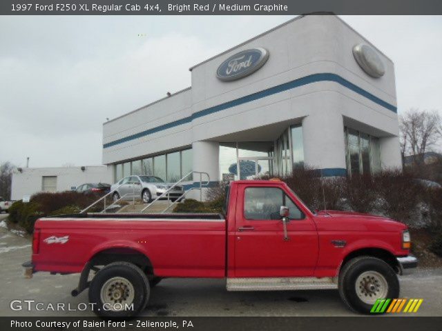 1997 Ford F250 XL Regular Cab 4x4 in Bright Red