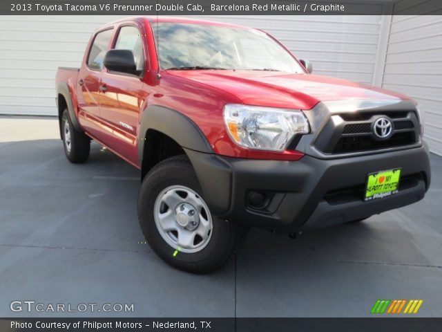 2013 Toyota Tacoma V6 Prerunner Double Cab in Barcelona Red Metallic