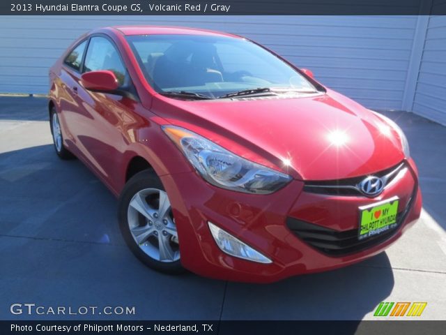 2013 Hyundai Elantra Coupe GS in Volcanic Red