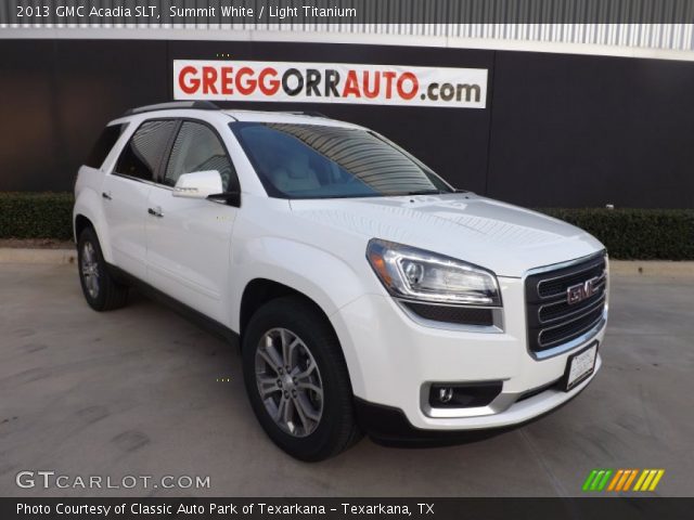 2013 GMC Acadia SLT in Summit White