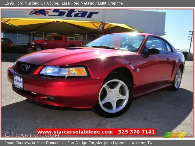 1999 Ford Mustang GT Coupe in Laser Red Metallic