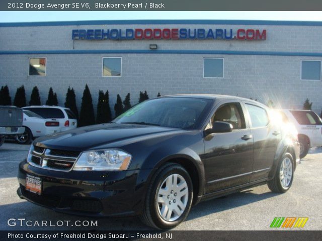 2012 Dodge Avenger SE V6 in Blackberry Pearl