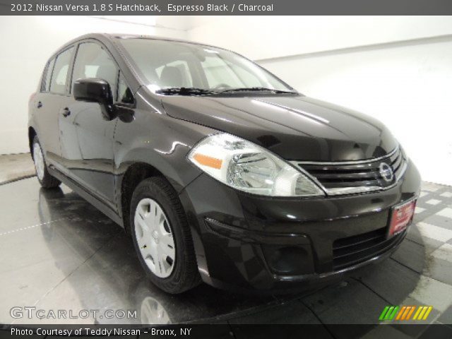 2012 Nissan Versa 1.8 S Hatchback in Espresso Black