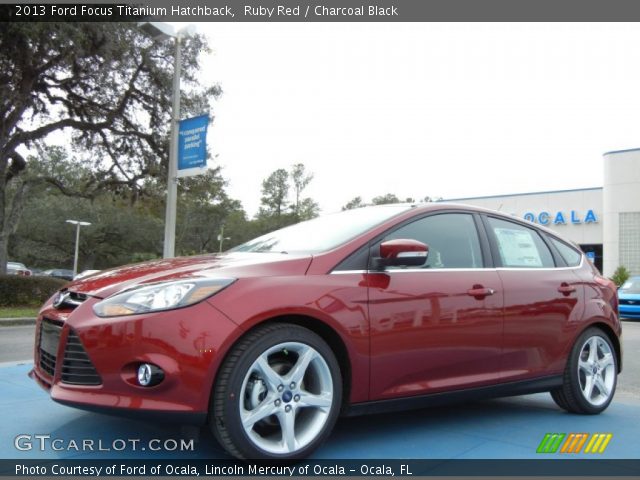 2013 Ford Focus Titanium Hatchback in Ruby Red