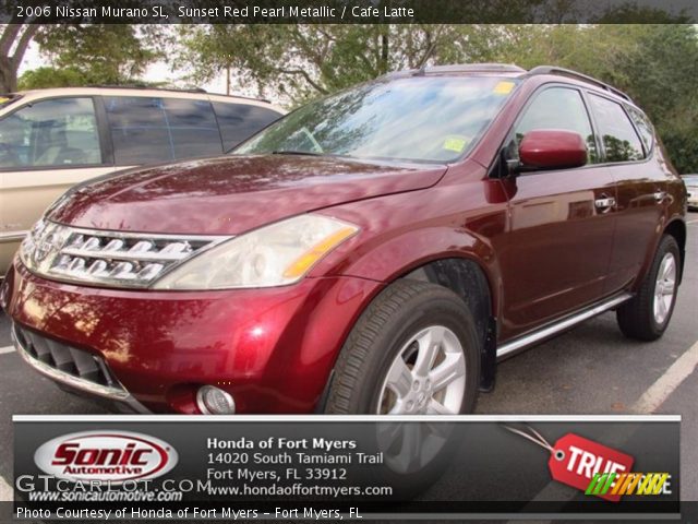 2006 Nissan Murano SL in Sunset Red Pearl Metallic