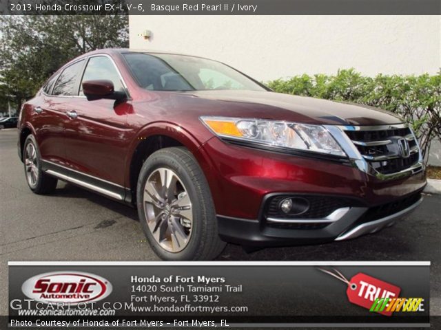 2013 Honda Crosstour EX-L V-6 in Basque Red Pearl II