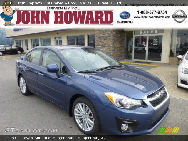 2013 Subaru Impreza 2.0i Limited 4 Door in Marine Blue Pearl