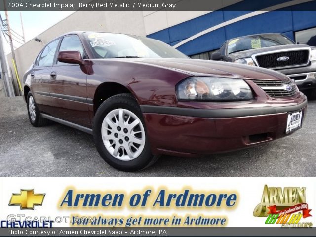 2004 Chevrolet Impala  in Berry Red Metallic