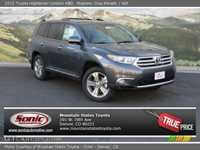 2013 Toyota Highlander Limited 4WD in Magnetic Gray Metallic