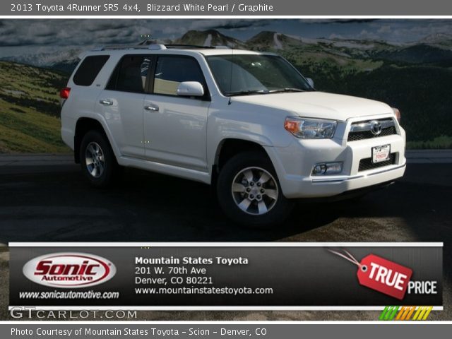 2013 Toyota 4Runner SR5 4x4 in Blizzard White Pearl