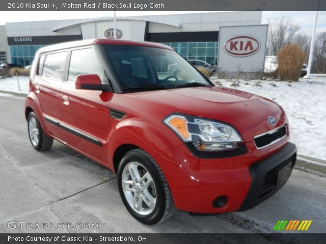 2010 Kia Soul + in Molten Red