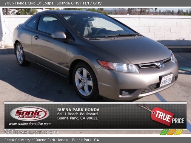 2006 Honda Civic EX Coupe in Sparkle Gray Pearl