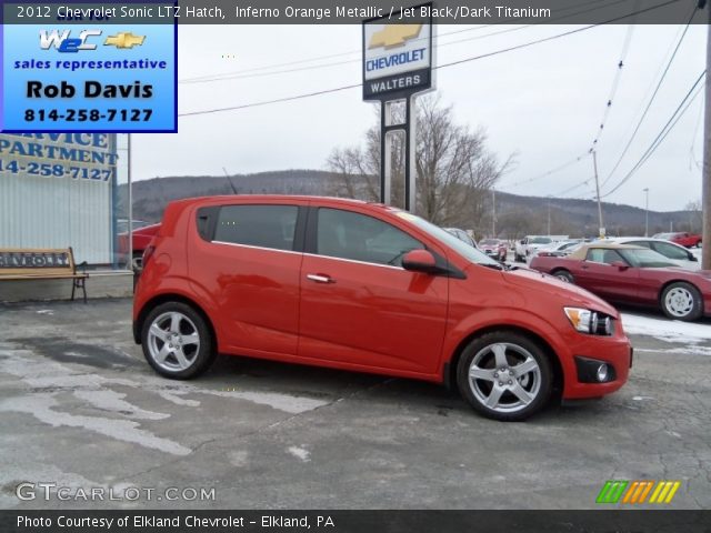 2012 Chevrolet Sonic LTZ Hatch in Inferno Orange Metallic