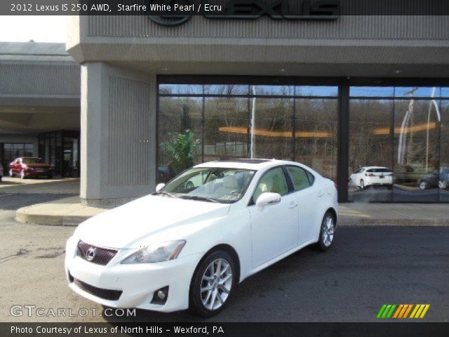 2012 Lexus IS 250 AWD in Starfire White Pearl