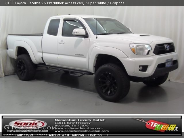 2012 Toyota Tacoma V6 Prerunner Access cab in Super White