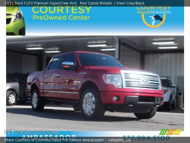 2011 Ford F150 Platinum SuperCrew 4x4 in Red Candy Metallic
