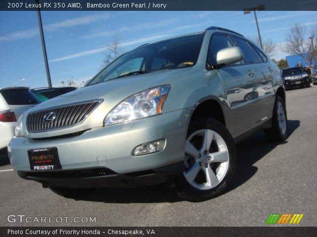 2007 Lexus RX 350 AWD in Bamboo Green Pearl