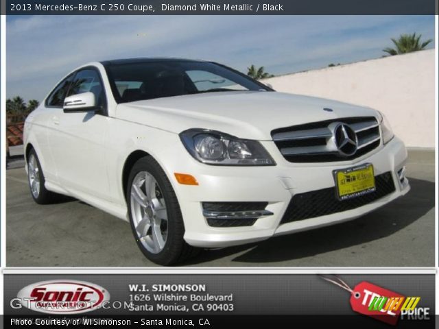 2013 Mercedes-Benz C 250 Coupe in Diamond White Metallic
