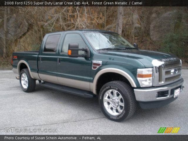 2008 Ford F250 Super Duty Lariat Crew Cab 4x4 in Forest Green Metallic