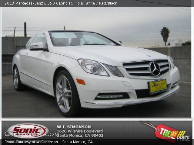 2013 Mercedes-Benz E 350 Cabriolet in Polar White