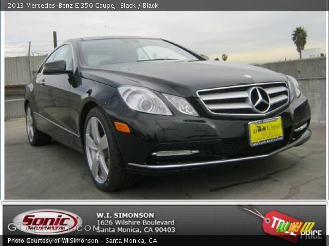 2013 Mercedes-Benz E 350 Coupe in Black