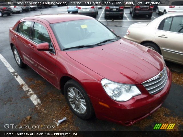 2007 Chrysler Sebring Touring Sedan in Inferno Red Crystal Pearl