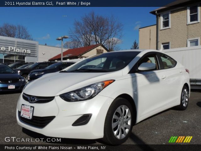 2011 Hyundai Elantra GLS in Pearl White