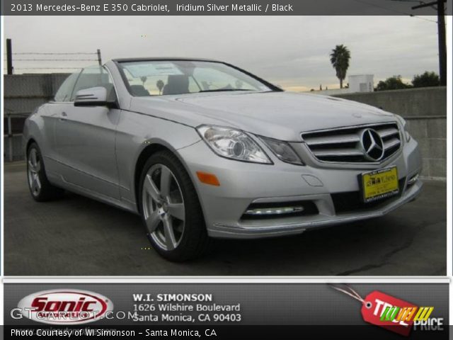 2013 Mercedes-Benz E 350 Cabriolet in Iridium Silver Metallic