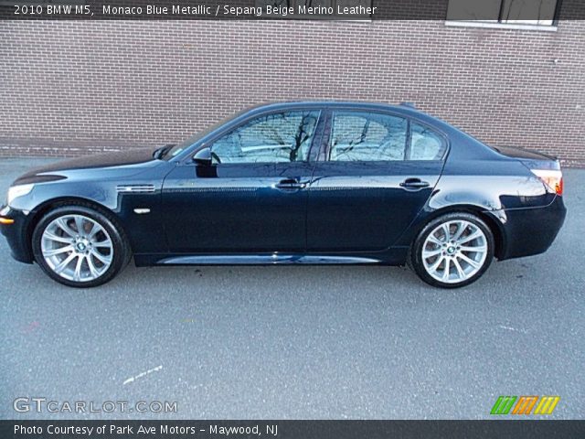 2010 BMW M5  in Monaco Blue Metallic