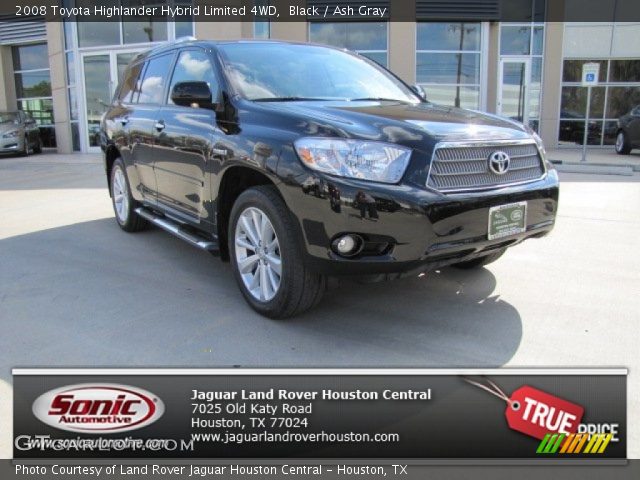 2008 Toyota Highlander Hybrid Limited 4WD in Black