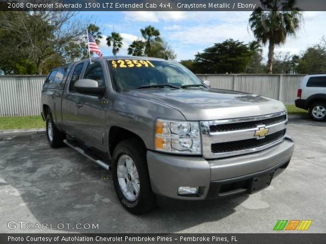 2008 Chevrolet Silverado 1500 LTZ Extended Cab 4x4 in Graystone Metallic