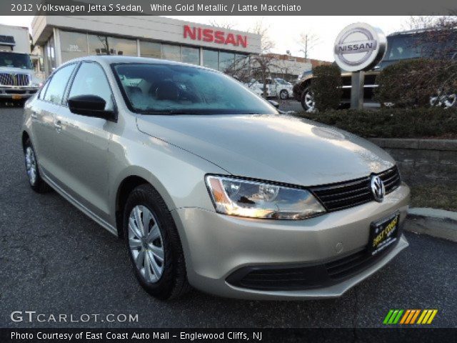 2012 Volkswagen Jetta S Sedan in White Gold Metallic