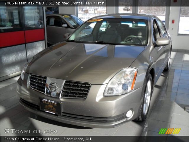 2006 Nissan Maxima 3.5 SE in Spirited Bronze Pearl