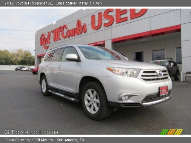 2012 Toyota Highlander SE in Classic Silver Metallic
