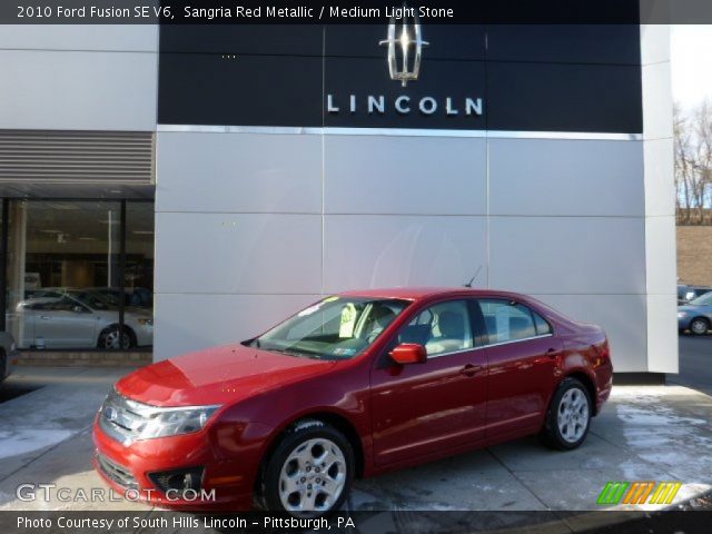2010 Ford Fusion SE V6 in Sangria Red Metallic